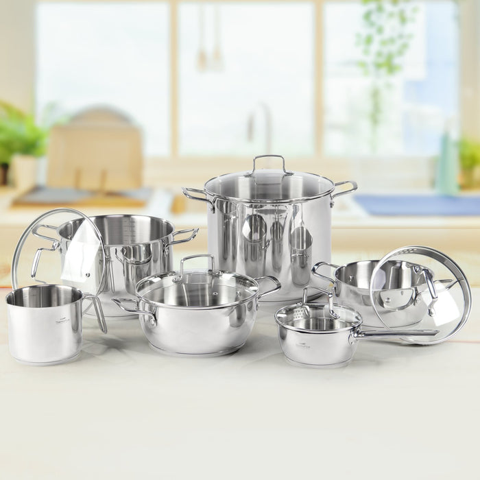 Rosmarino Pour & Cook Sauspan met glazen deksel - 16 cm