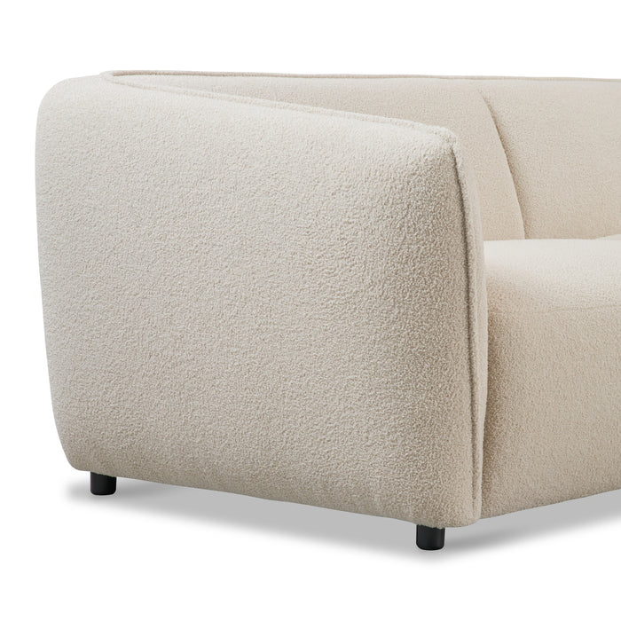 by fonQ Soft 3-zitsbank -  Bouclé - Crème