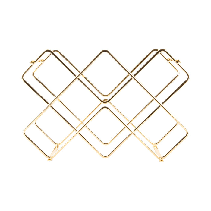 present time - Wijnrek Diamonds - Goud - 40,5x15,5x27,5cm