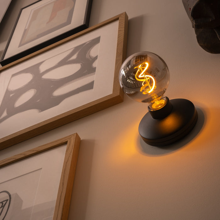 Humble Bee Wandlamp Draadloos - Black Smoked