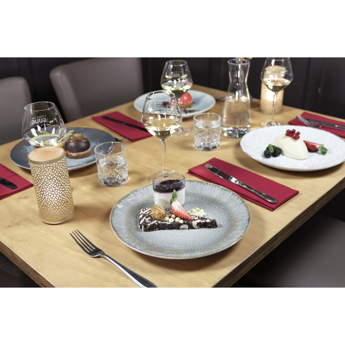 Hazel & Bos Juntos Blanco Artico ontbijtbord - 24cm - 6 st - porselein