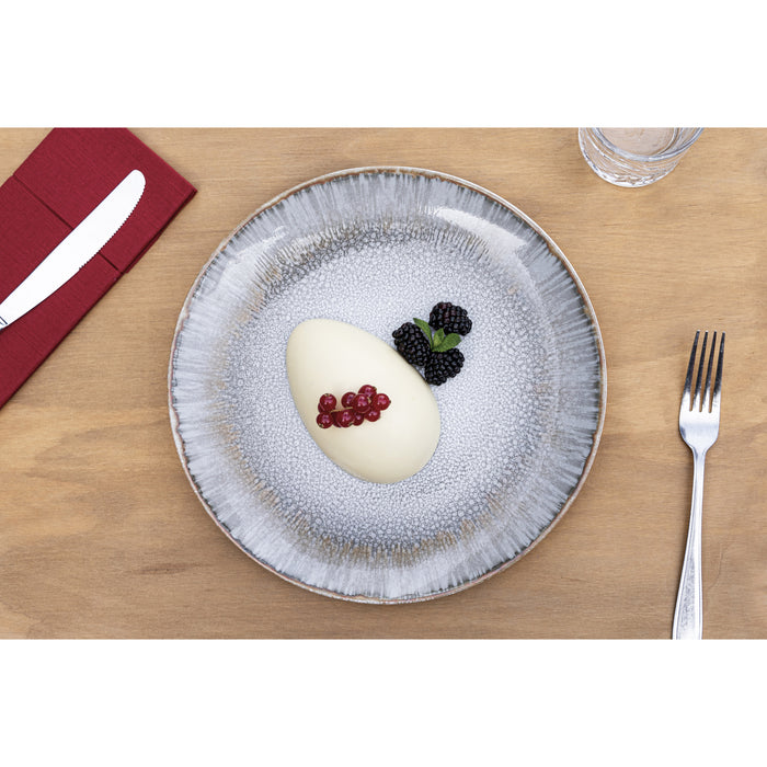 Hazel & Bos Juntos Blanco Artico ontbijtbord - 24cm - 6 st - porselein