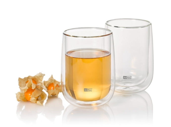Theeglazen, Set van 2 Stuks, Dubbelwandig, 0.4 L - AdHoc | Duo Glass