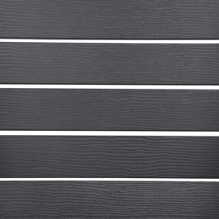 Beliani - ADIRONDACK - Tuinstoel met voetenbank - Grijs - Kunsthout