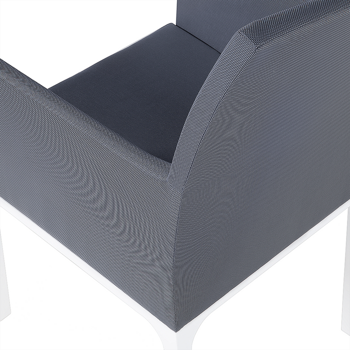 Beliani - BACOLI - Tuinstoel set van 6 - Grijs - Polyester