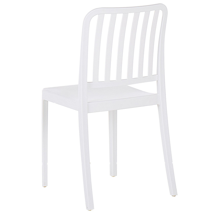 Beliani - SERSALE - Tuinstoel set van 4 - Wit - Synthetisch materiaal