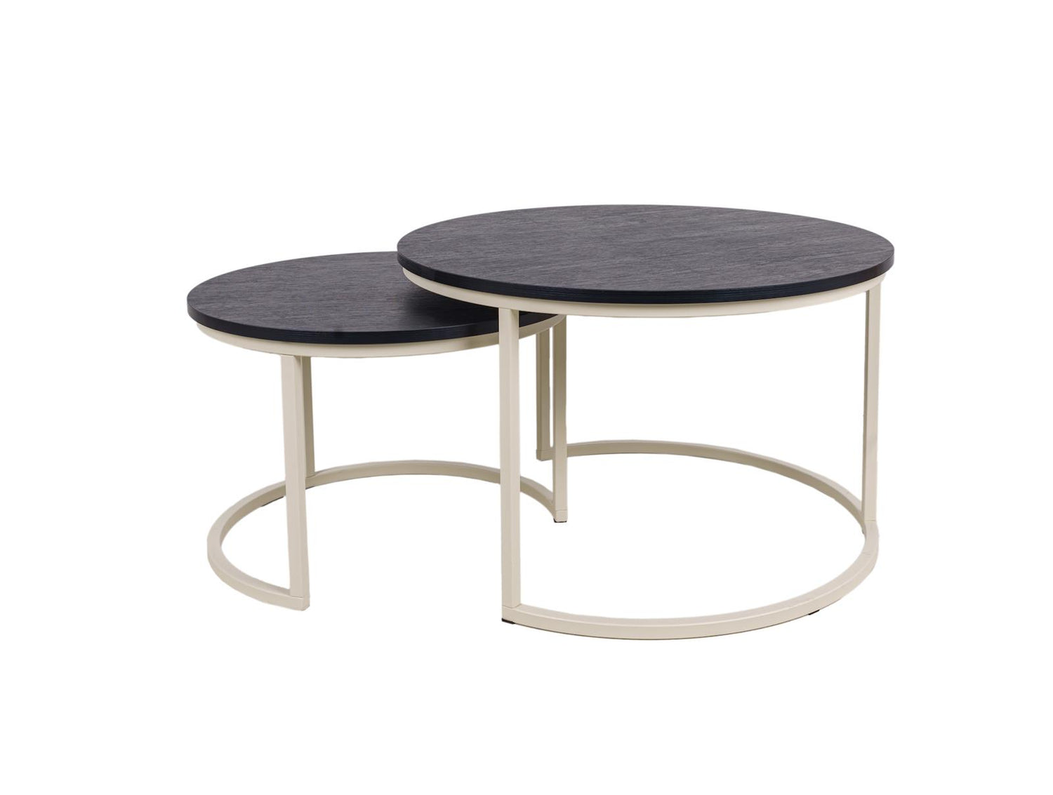 MaximaVida ronde salontafel set Chicago XL 75 cm ivoor