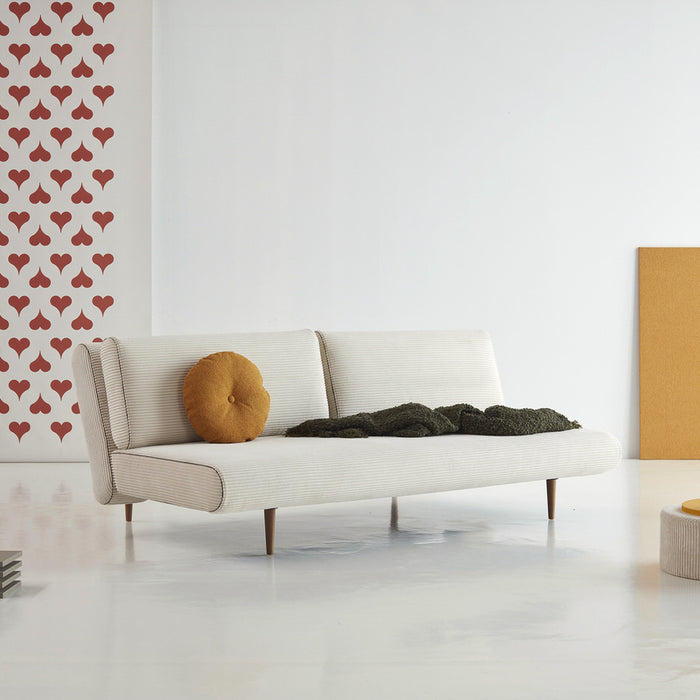Innovation Unfurl Ivory Corduroy Lounger Slaapbank
