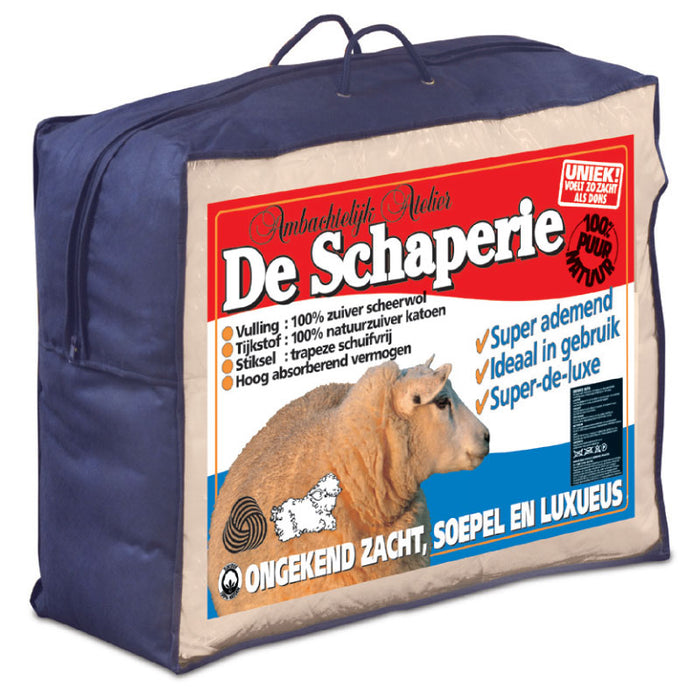 De Schaperie IWS Scheer Wollen met Rits All-Season dekbed 200x220cm