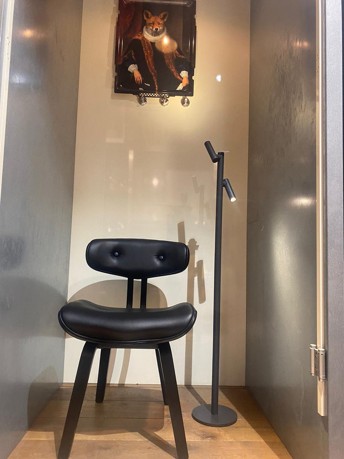 Sompex | TUBO | Vloerlamp | dubbel | Zwart - draadloos | snoerloos