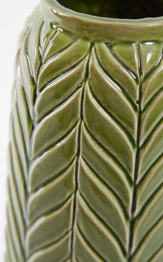 Light&living Vaas Ø14,5x33,5 cm LILO keramiek groen