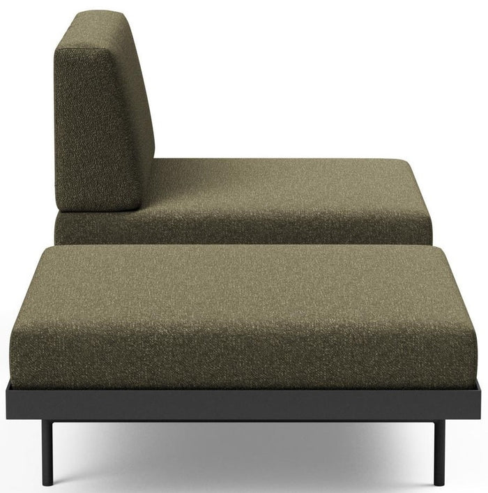 Innovation Puri Bos Groen Bouclé | Eiken Slaapbank