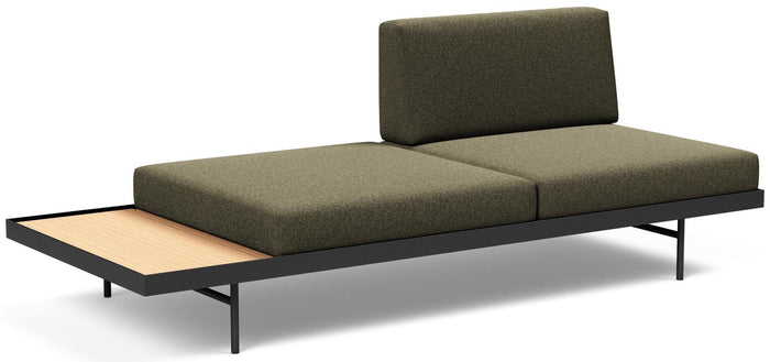 Innovation Puri Bos Groen Bouclé | Eiken Slaapbank