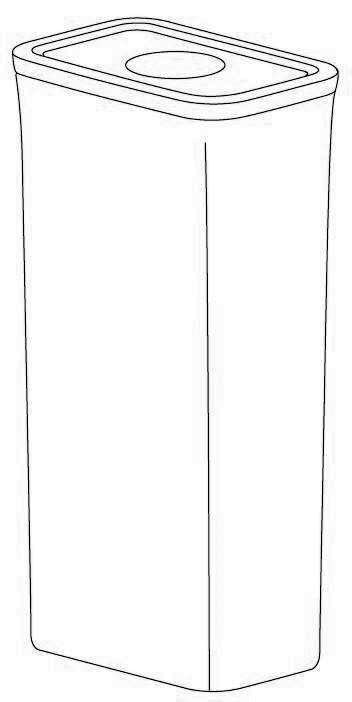 OXO Good Grips voorraadbus POP 2.0 - rechthoek - 1,1 liter