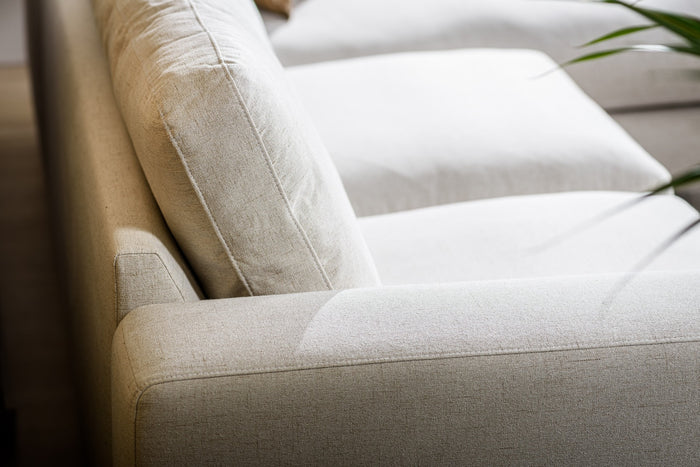 Furntastik Gorizia 3 zits bank CL L+R, stof Valente, naturel