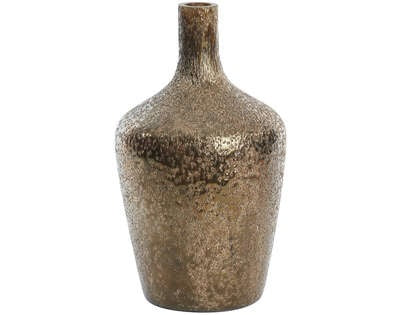 Light&living Vaas Ø20x40 cm MOLUSI glas donker goud-goud