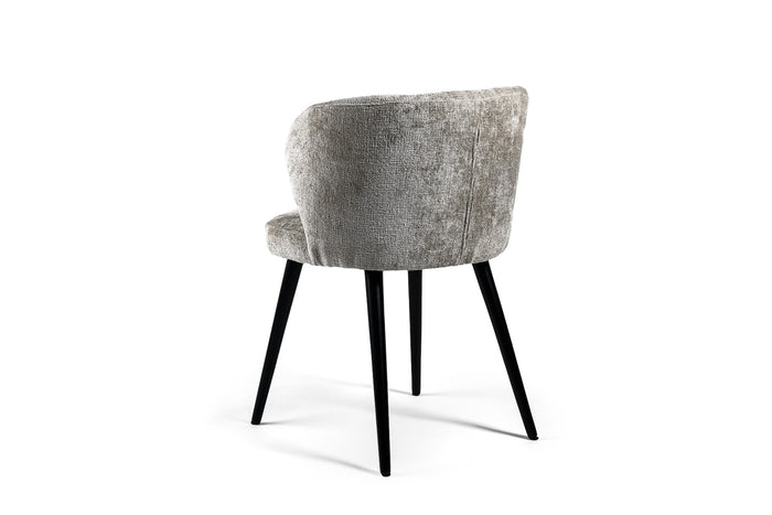 Furntastik Nuoro Eetkamerstoel, stof Roman, champagne