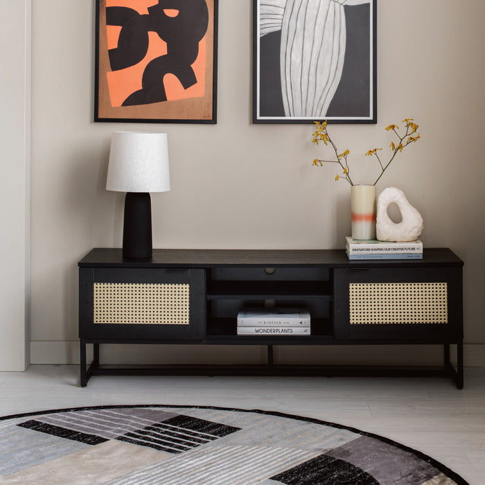 by fonQ Arc Vloerkleed - Zwart