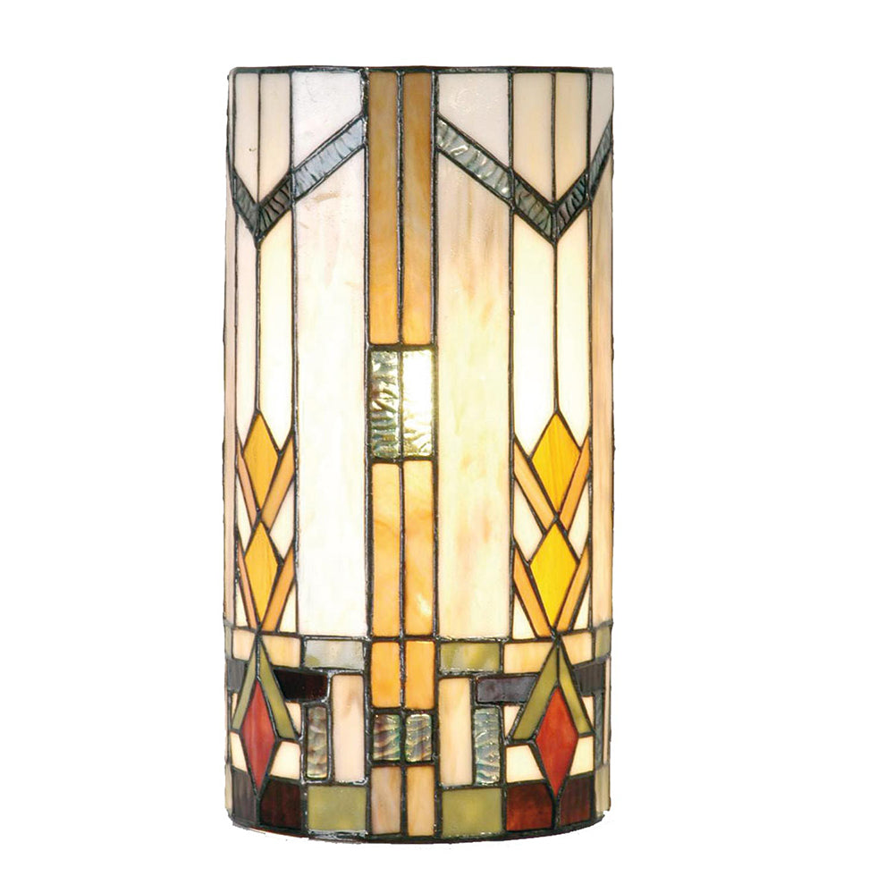 Lumilamp Wandlamp Tiffany 20x11x36 cm Beige Groen Glas