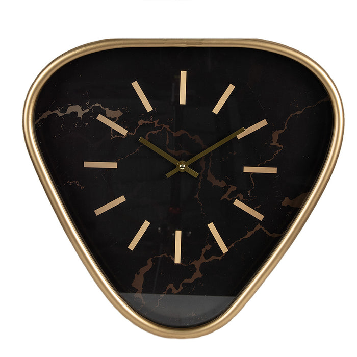 Clayre & Eef Wandklok 38 cm Bruin IJzer