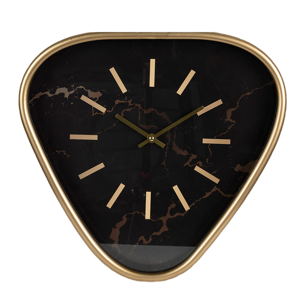 Clayre & Eef Wandklok 38 cm Bruin IJzer