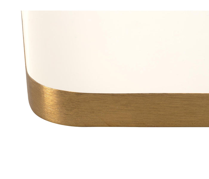 Present Time Dienblad Festive  - Wit - 16x2x41 cm