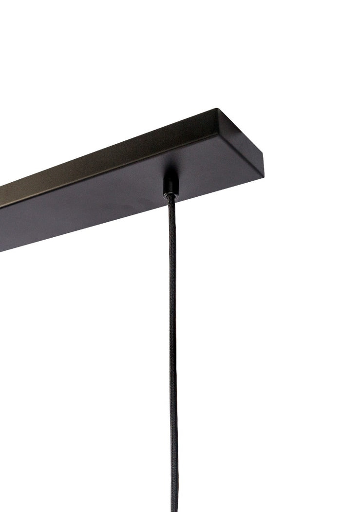 Furntastik Abbasanta Hanglamp, 4-lichts, smoke glas