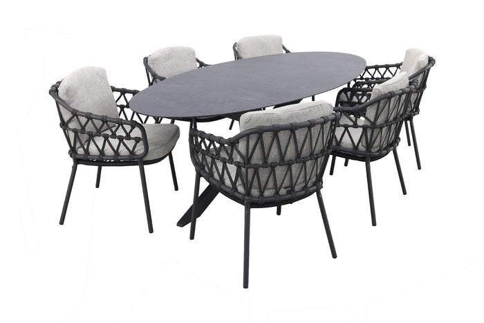 4SO Calpi|Privada 240x107 - Ovale tuinset - 7-delig