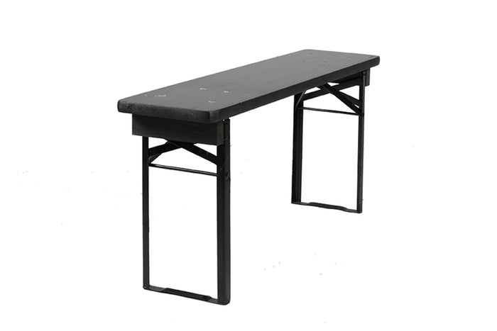 Inklapbare bierbank Berlijn zwart 120 cm