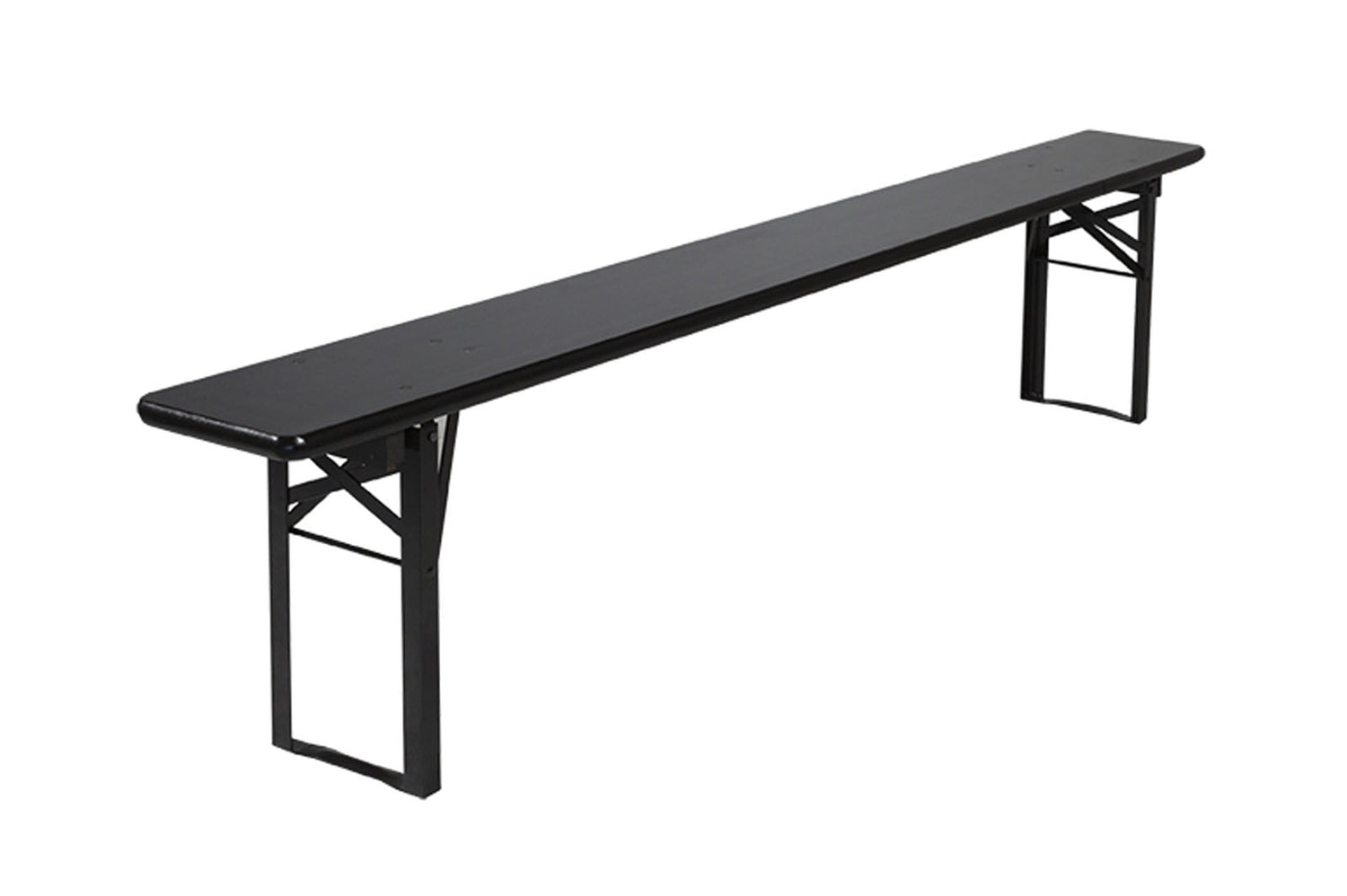 Inklapbare bierbank Berlijn zwart 200 cm