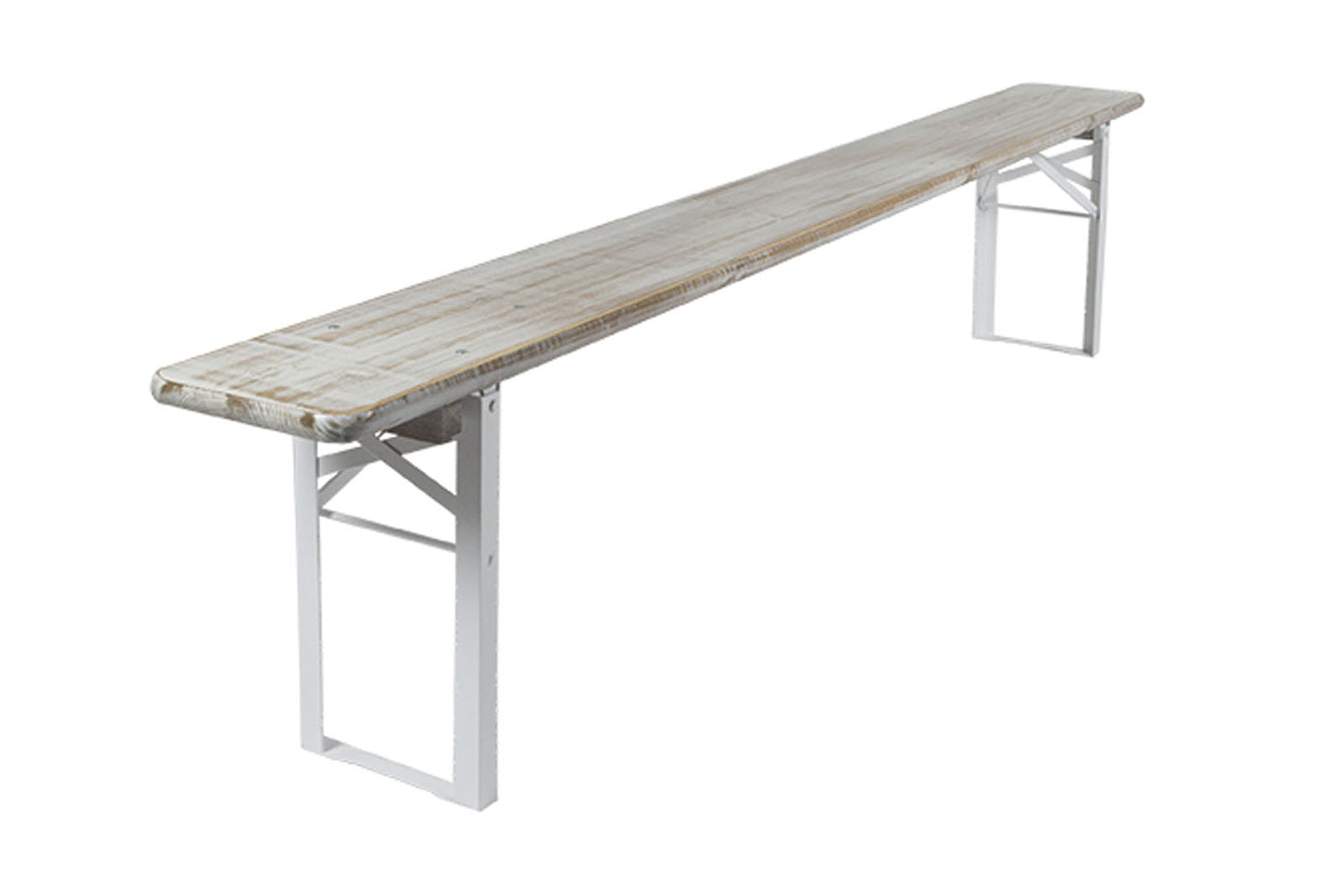 Inklapbare picknickbank Berlijn 200cm whitewash