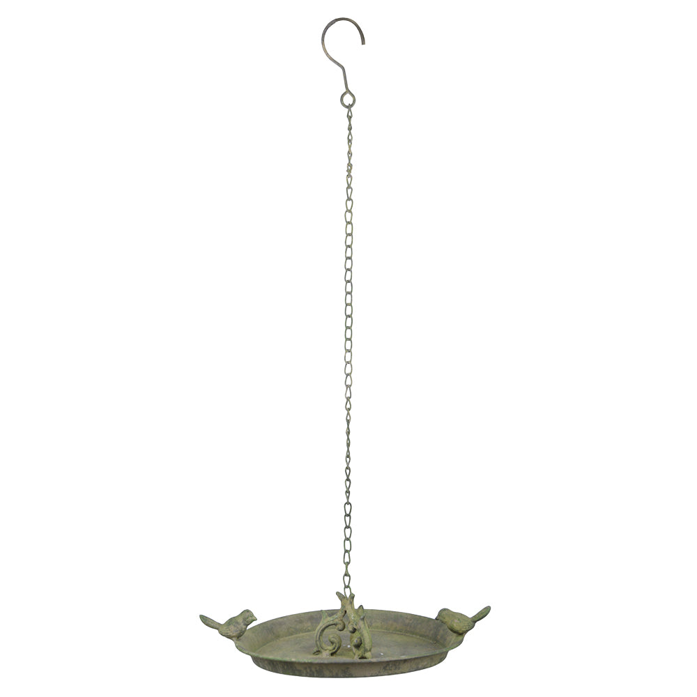 Esschert Design Vogelbad Hangend Verweerd Groen 2 vogels