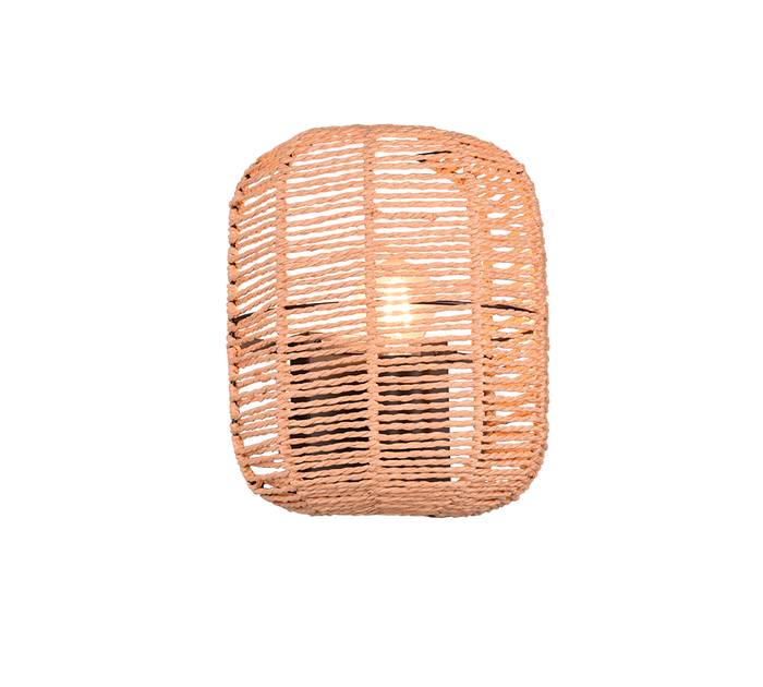 Trio Leuchten Runa Wandlamp 1x E27 Zwart Bruin