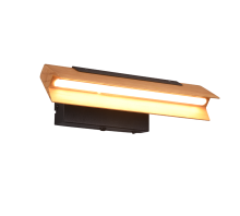 Trio Leuchten Kerala - Wandlamp - Zwart - Hout