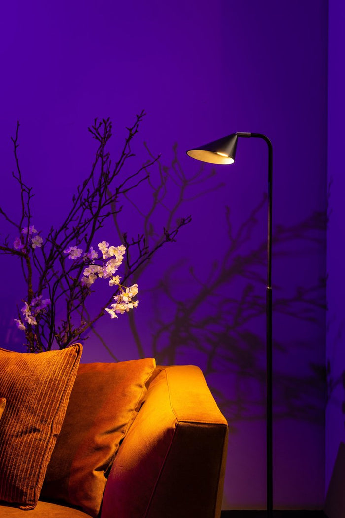 ETH Vloerlamp Galvani LED 3 stappen dimbaar | Oker Geel - Leeslamp