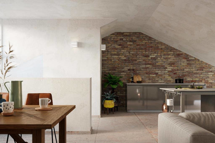 Sollux Wandlamp Leo Line E27 gips wit