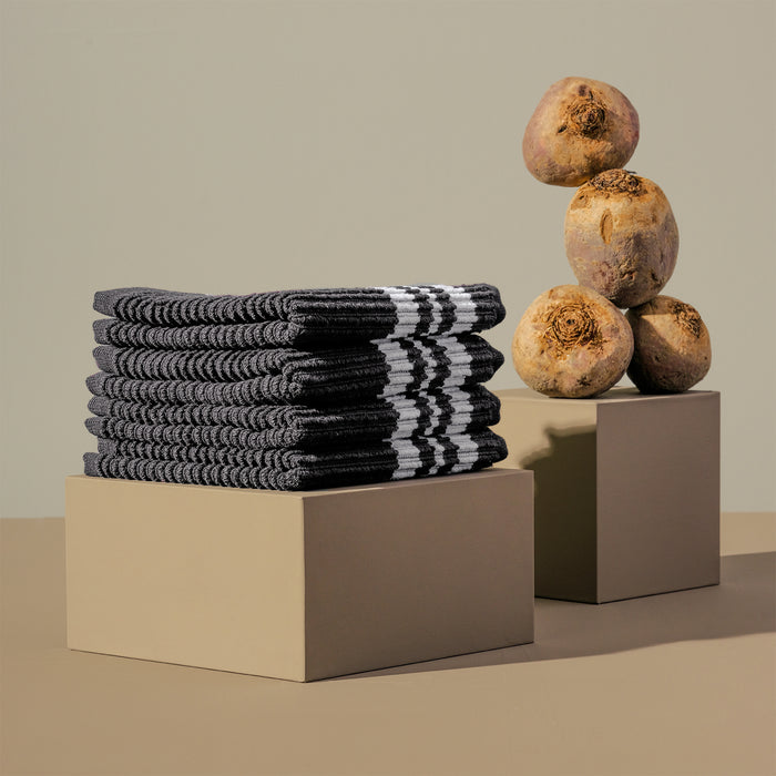 DDDDD vaatdoek Provence - 30x30 cm - Black - 4 stuks