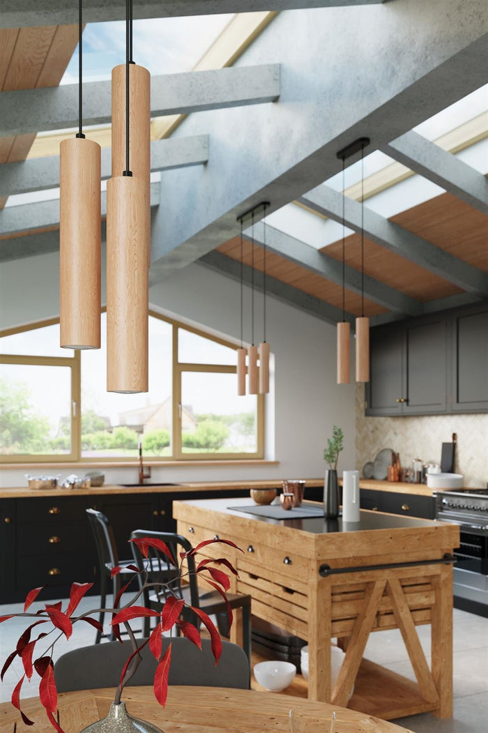 Sollux Hanglamp Lino 1 lichts  hout