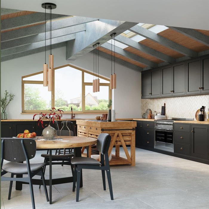 Sollux Hanglamp Lino 1 lichts  hout