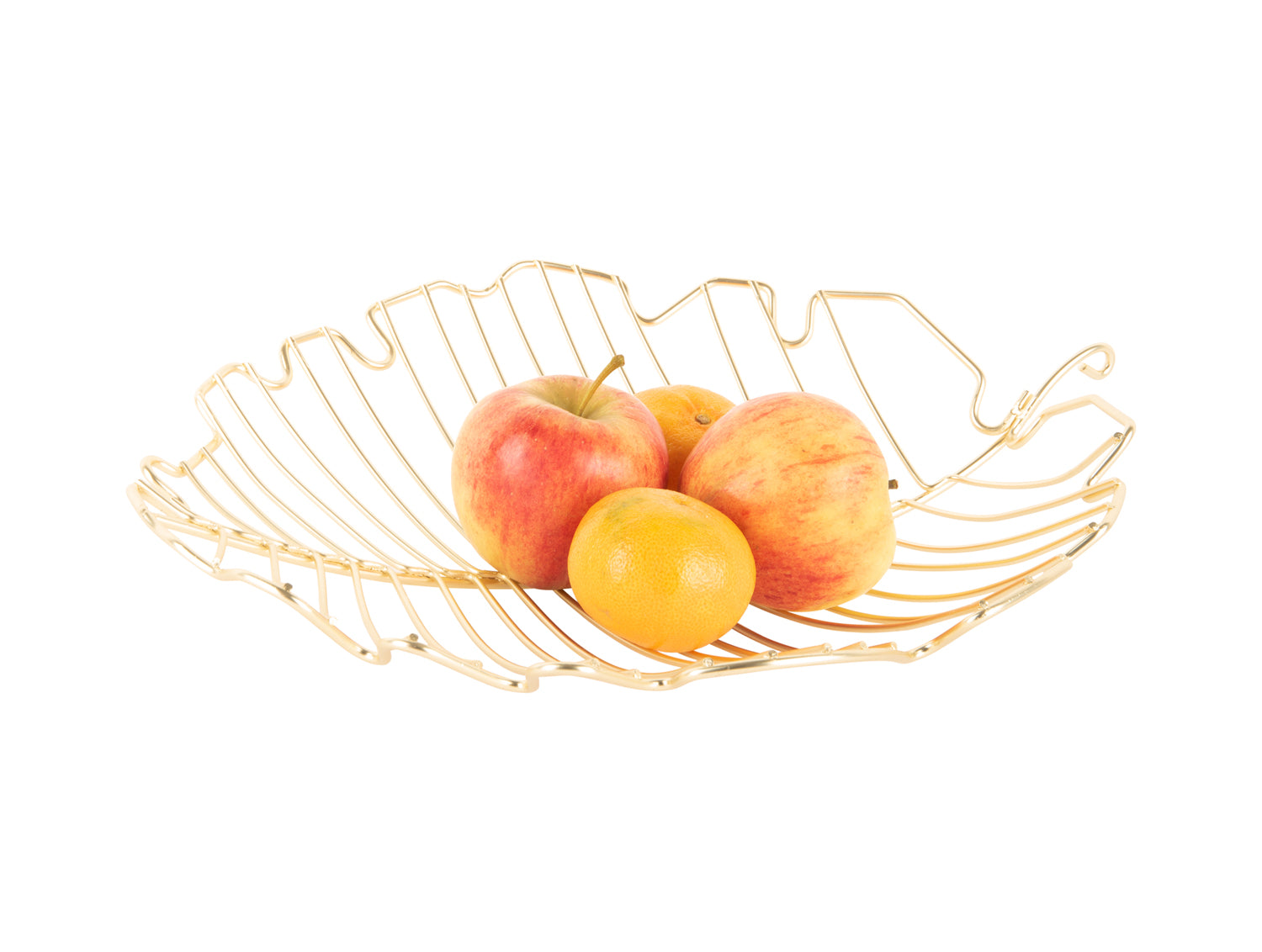 Present Time - Fruitmand Leaf Large - Goud - 32x31,5x8,5cm