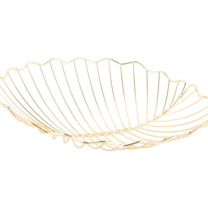 Present Time - Fruitmand Leaf Large - Goud - 32x31,5x8,5cm
