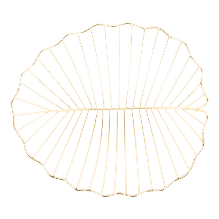 Present Time - Fruitmand Leaf Large - Goud - 32x31,5x8,5cm