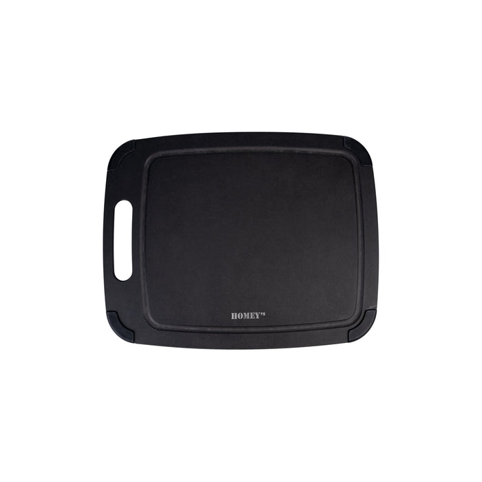 Homey's snijplank - 300x235mm - houtvezel - zwart - antislip - sleeve