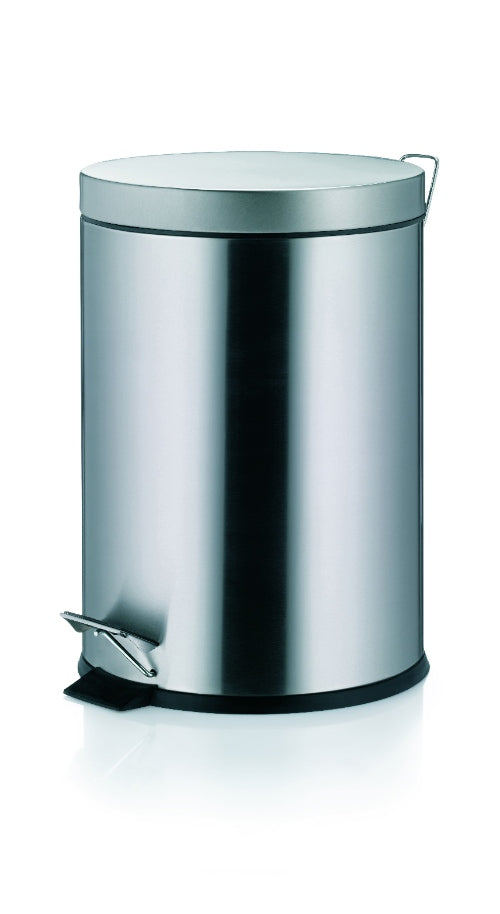 Torre Pedaal Afvalemmer - 3 liter - Zilver - Kela