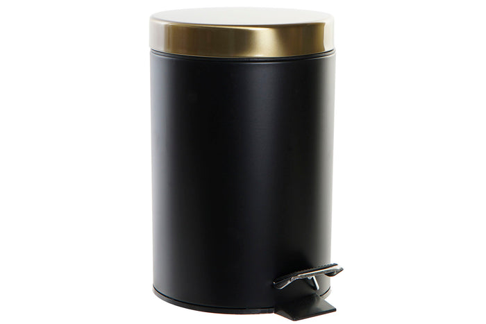 Pedaalemmer 3L Glam - Zwart &amp; Goud - Softclose - H26 cm
