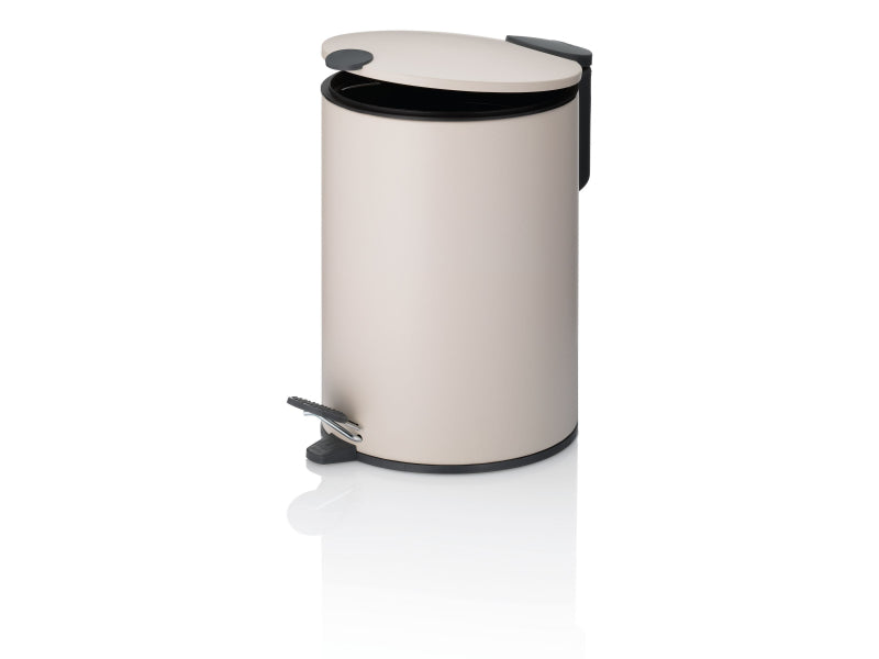 Kela Pedaal Afvalemmer, 3 L, Beige | Mats
