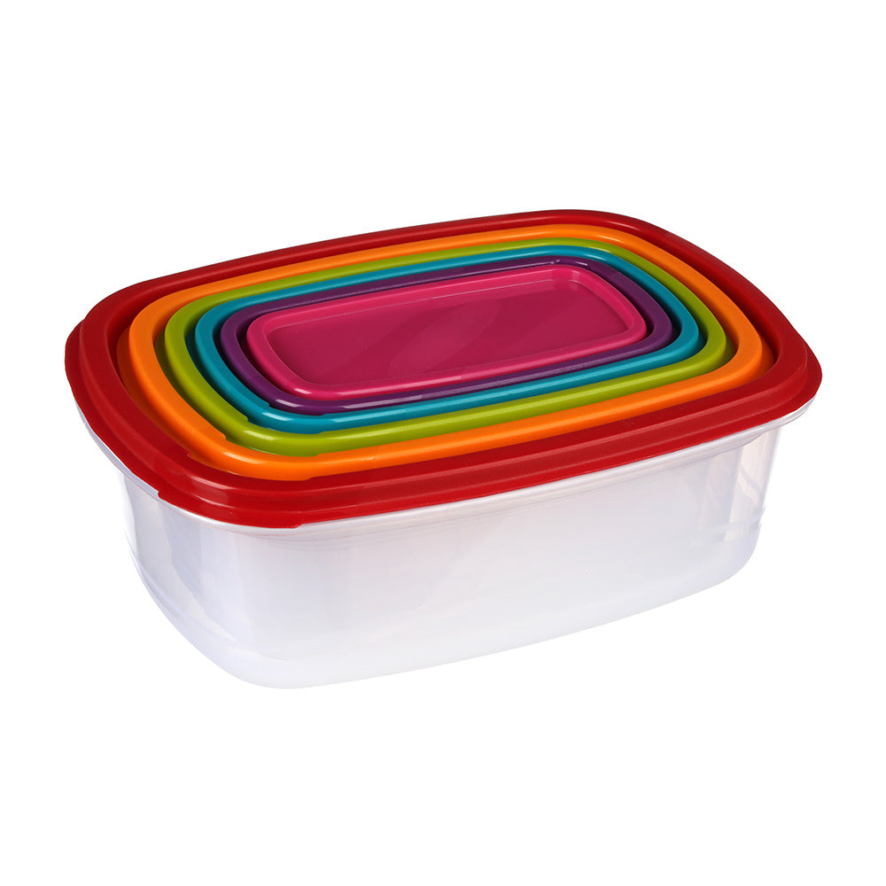 Five - Nestbare vershoudbakjes  | Rechthoekig - 6 formaten