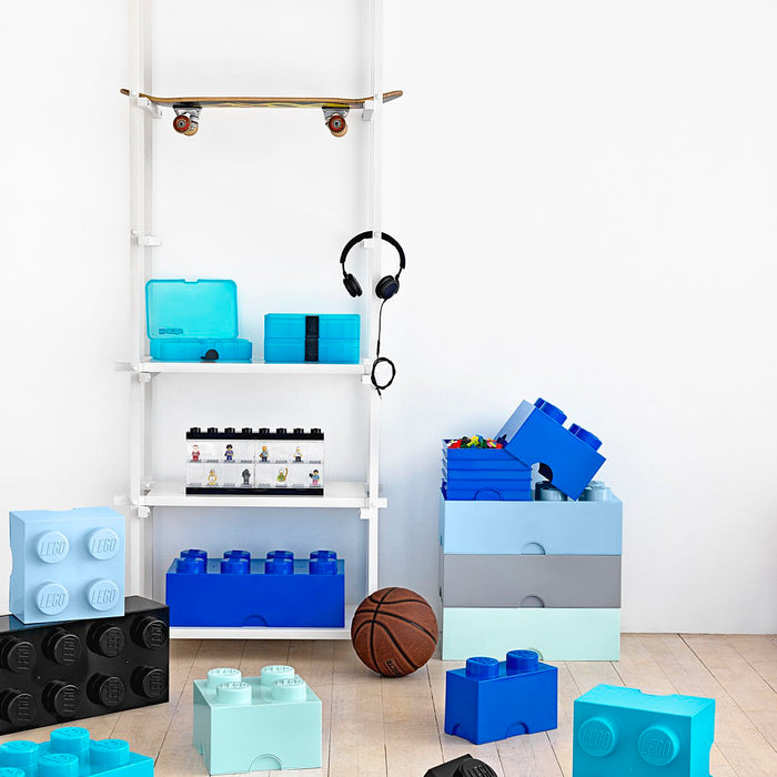 LEGO - Opbergbox Brick 4, Blauw - LEGO