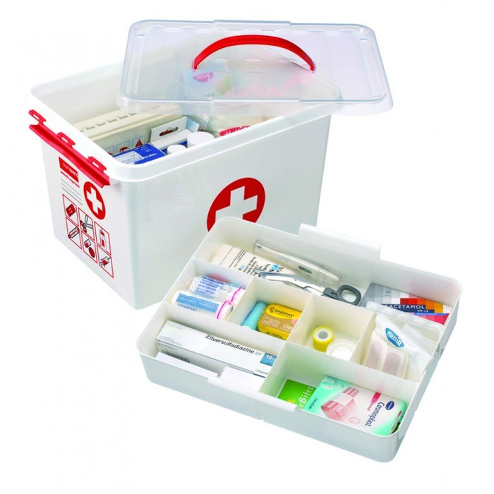 SUNWARE EHBO doos 22 L met tray 40x30x26cm