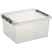 Q-LINE OPBERGBOX 36L TRANSPARANT METAAL 50 x 40 x 26 cm